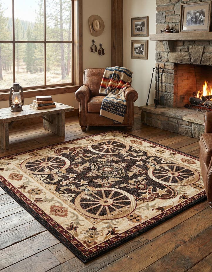 7' 10 x 7' 10 Pioneer Square Rug