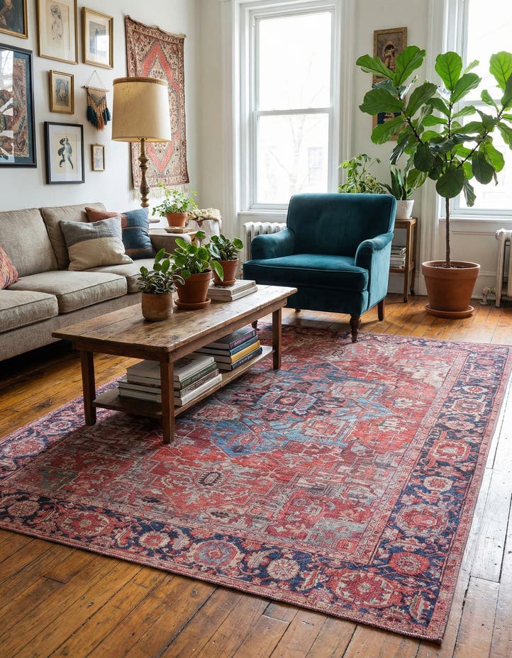 5' 3 x 8' Washable Maahru Rug
