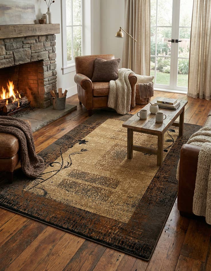 Detail image of 6' x 9' Coffee Shop Rug