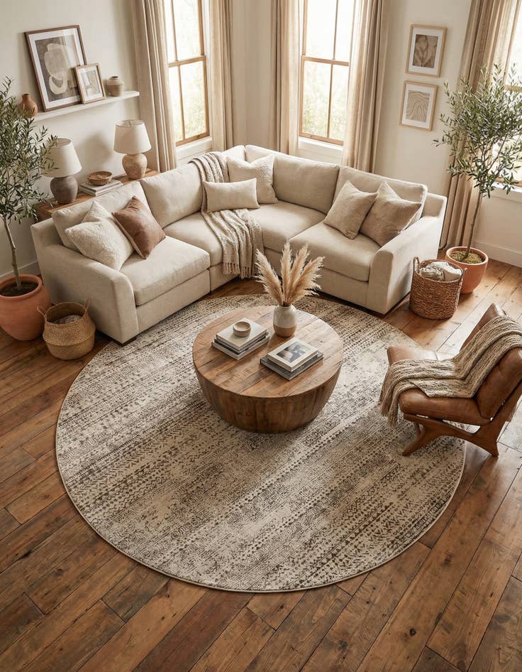 Detail image of 10' x 10' Hermitage Round Rug