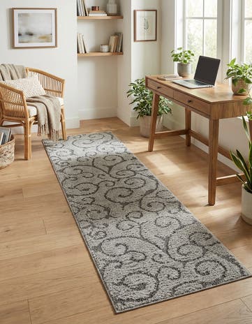 2' x 6' 9 Botanical Shag Runner Rug