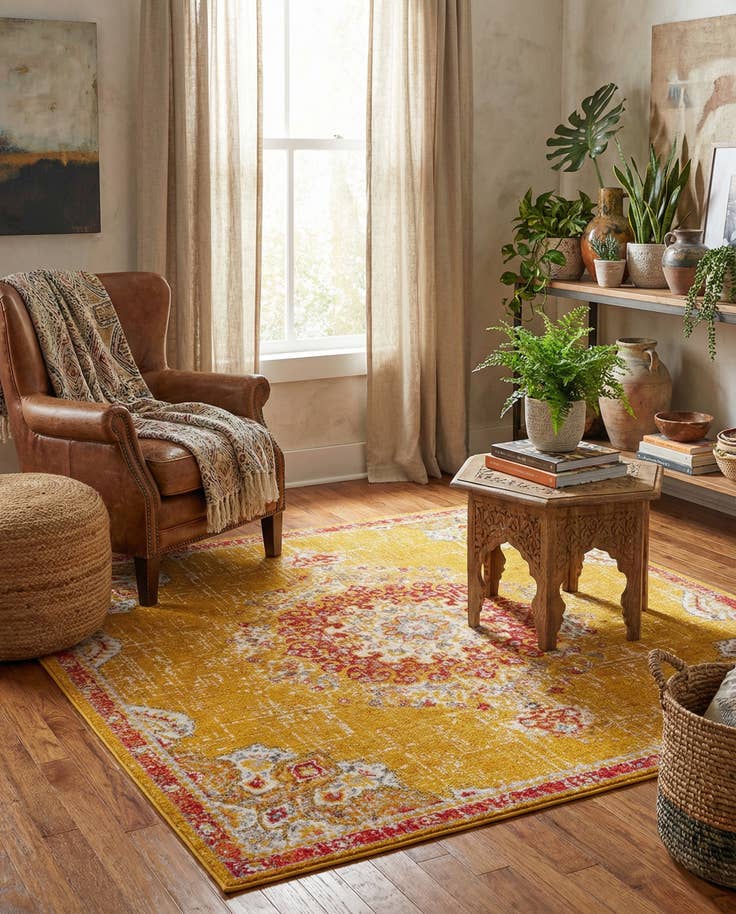 Detail image of 7' 10 x 7' 10 Madeline Square Rug