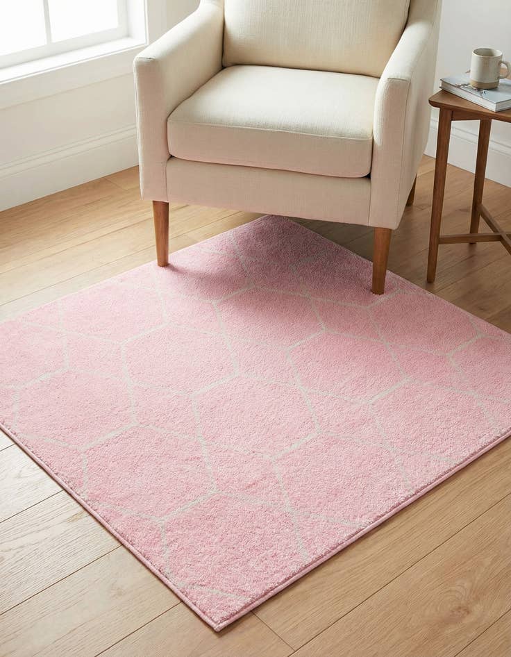 Detail image of 3' x 3' Trellis Frieze Square Rug