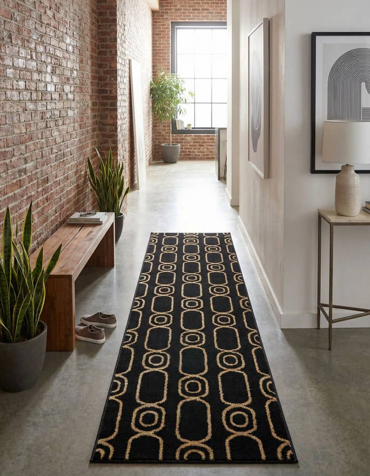 Detail image of 2' x 8' Vogue Geo Runner Rug