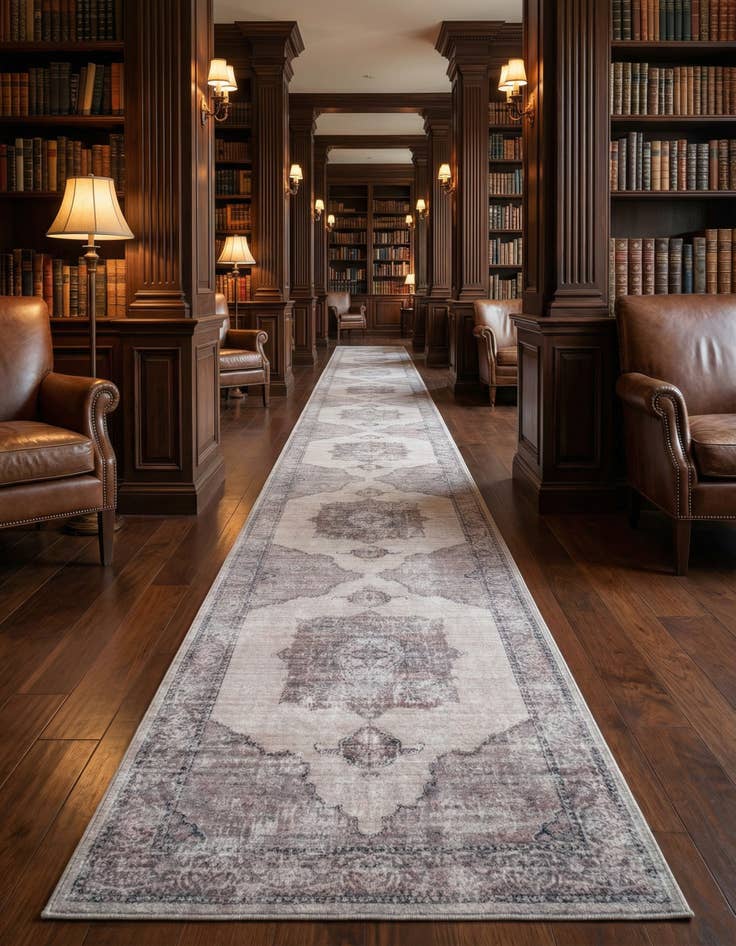 Detail image of 2' 7 x 19' 8  Washable Mangata Runner Rug