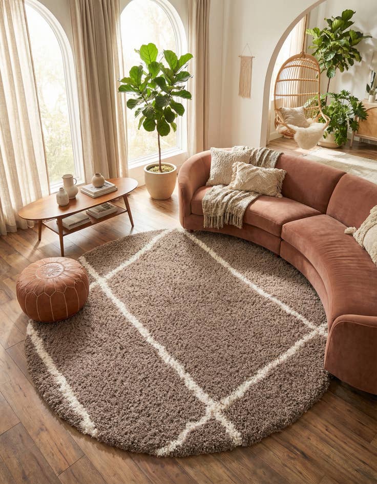 Detail image of 8' x 8' Infinity Shag Round Rug