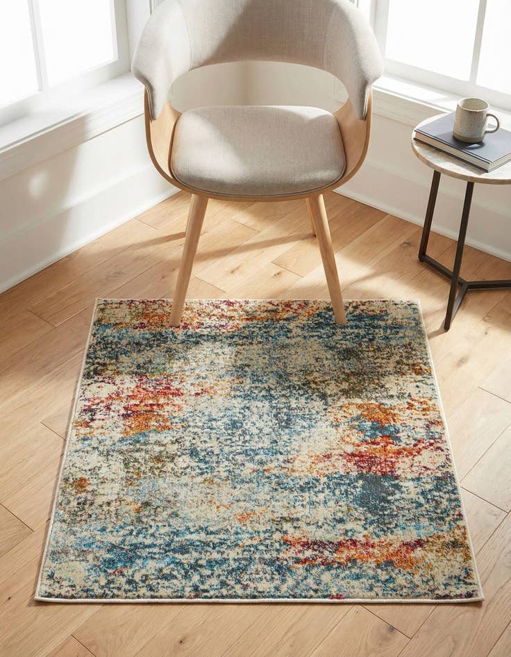 Detail image of 3' 3 x 3' 3 Santiago Square Rug