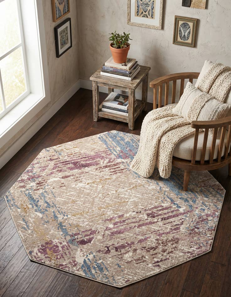 Detail image of 7' 10 x 7' 10 Deepa Octagon Rug