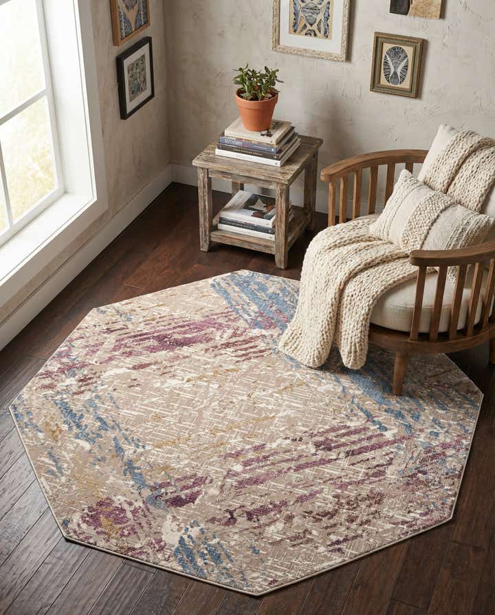 7' 10 x 7' 10 Deepa Octagon Rug