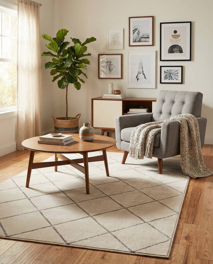 Detail image of 5' 3 x 7' Vogue Geo Rug