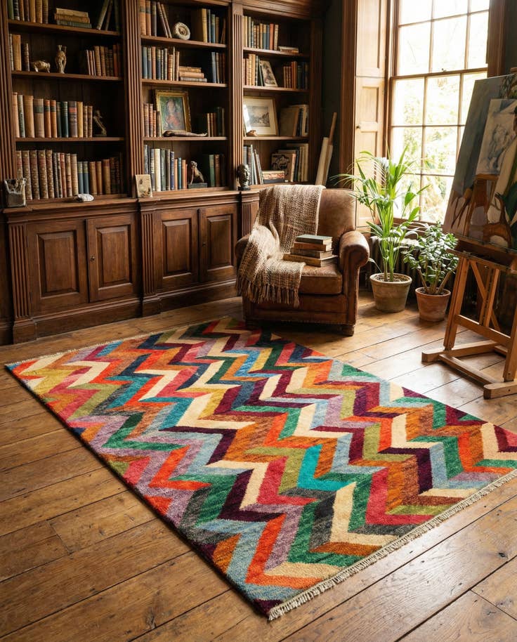 Detail image of 4' 2 x 6' Hand Knotted Balouch Wool Rug