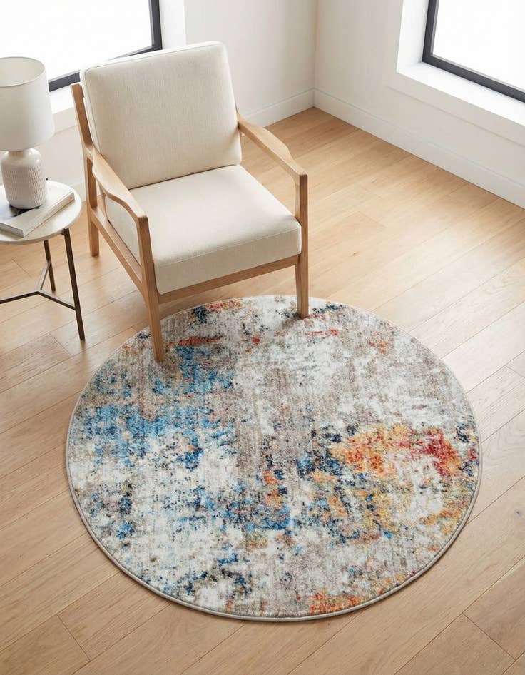 Detail image of 3' 3 x 3' 3 Andromeda Round Rug