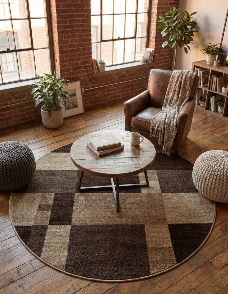 Detail image of 5' 3 x 5' 3 Equinox Round Rug