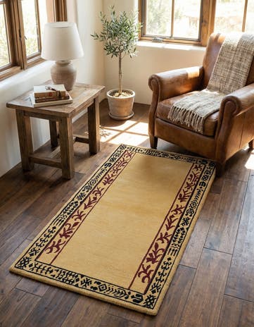 2' 4 x 4' 2 Hand Knotted Darya Wool Rug