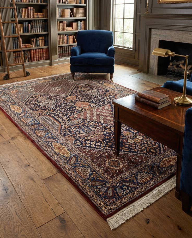Detail image of 5' 1 x 8' 2 China Silk Rug