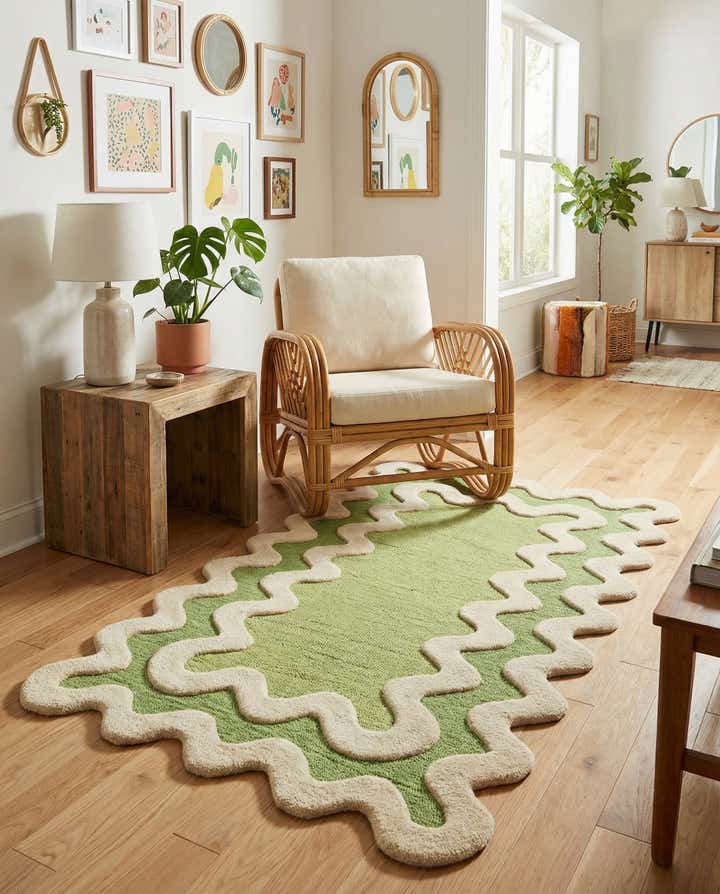 3' 1 x 5' 3 Happy Rugs Wiggles Wool