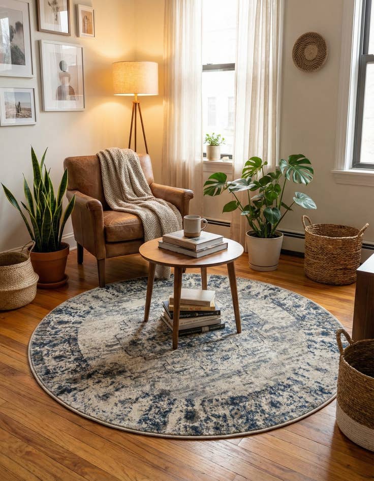 Detail image of 4' x 4' Oregon Round Rug