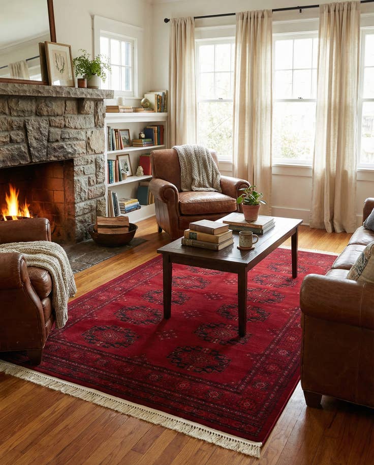 Detail image of 4' x 6' Bokhara Rug