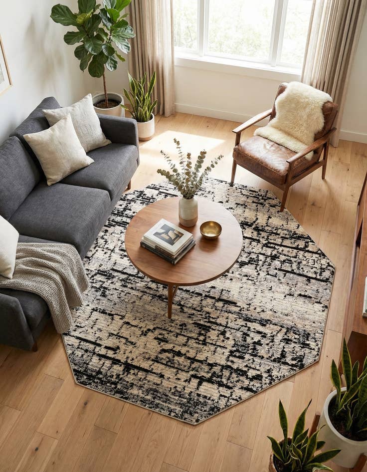 Detail image of 7' x 7' Tucson Octagon Rug