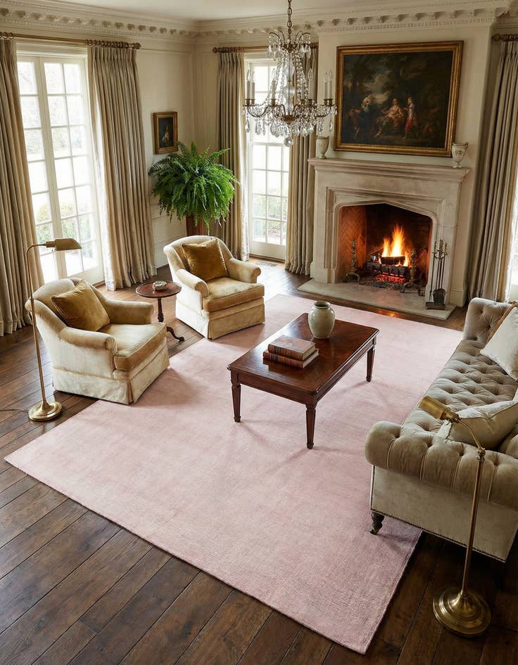 Detail image of 10' x 14' 1  Hand Woven Jill Zarin English Manor Farmhouse Wool Rug