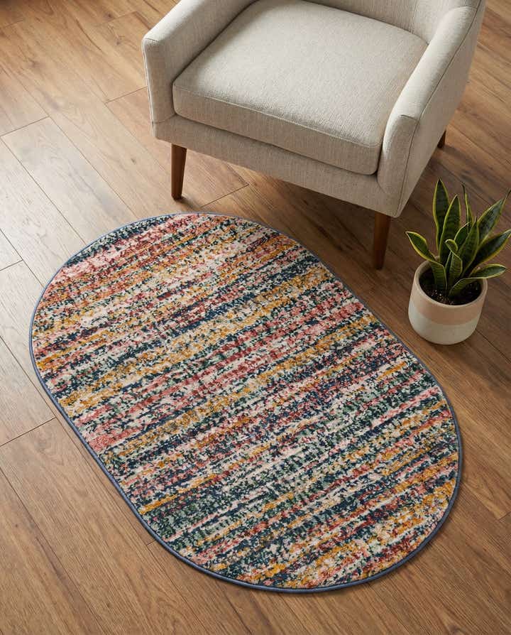 2' 2 x 3' Gemstone Oval Rug
