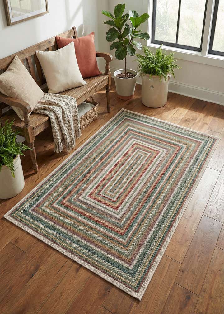 3' 3 x 5' 3 Easy-Clean Baja Indoor / Outdoor Rug