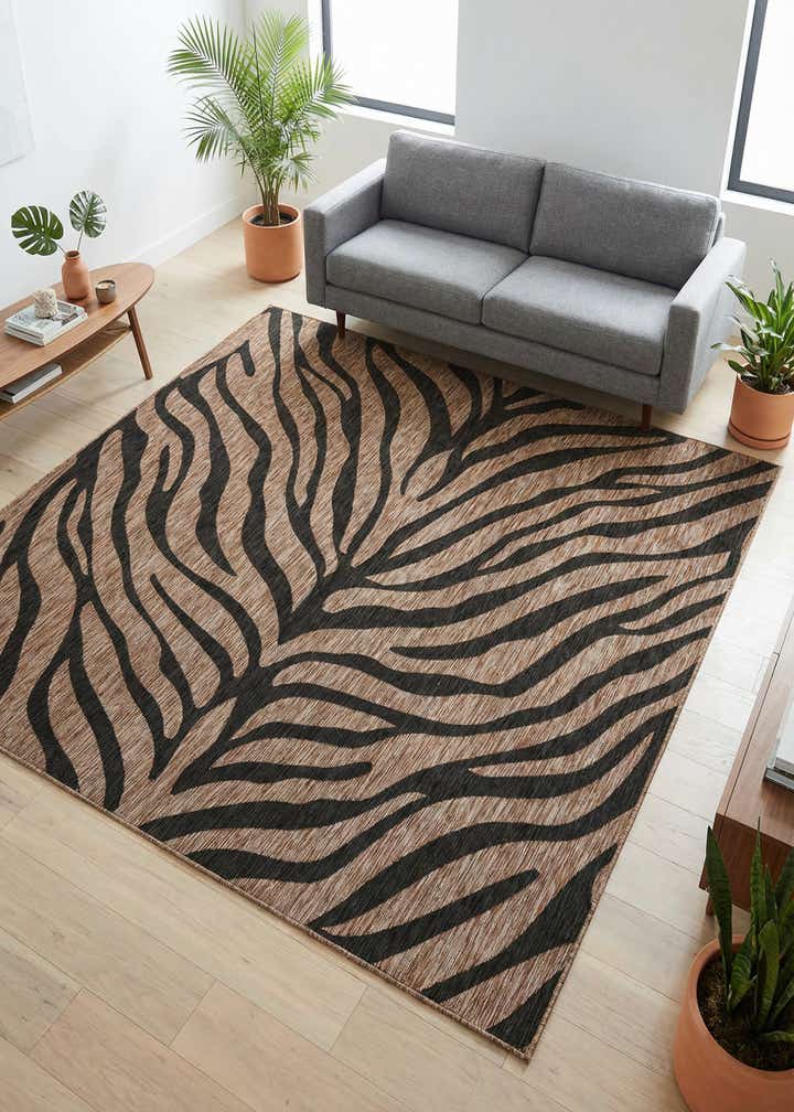 10' x 10' Easy-Clean Safari Indoor / Outdoor Square Rug