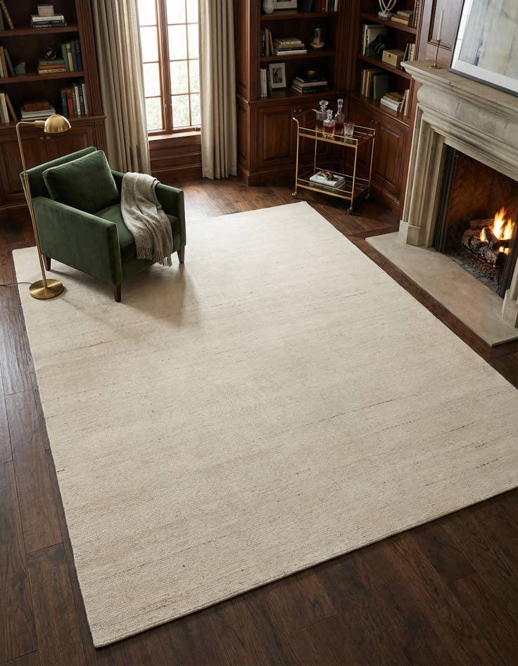 Detail image of 7' 10 x 10' Hand Woven Jill Zarin English Manor Farmhouse Wool Rug