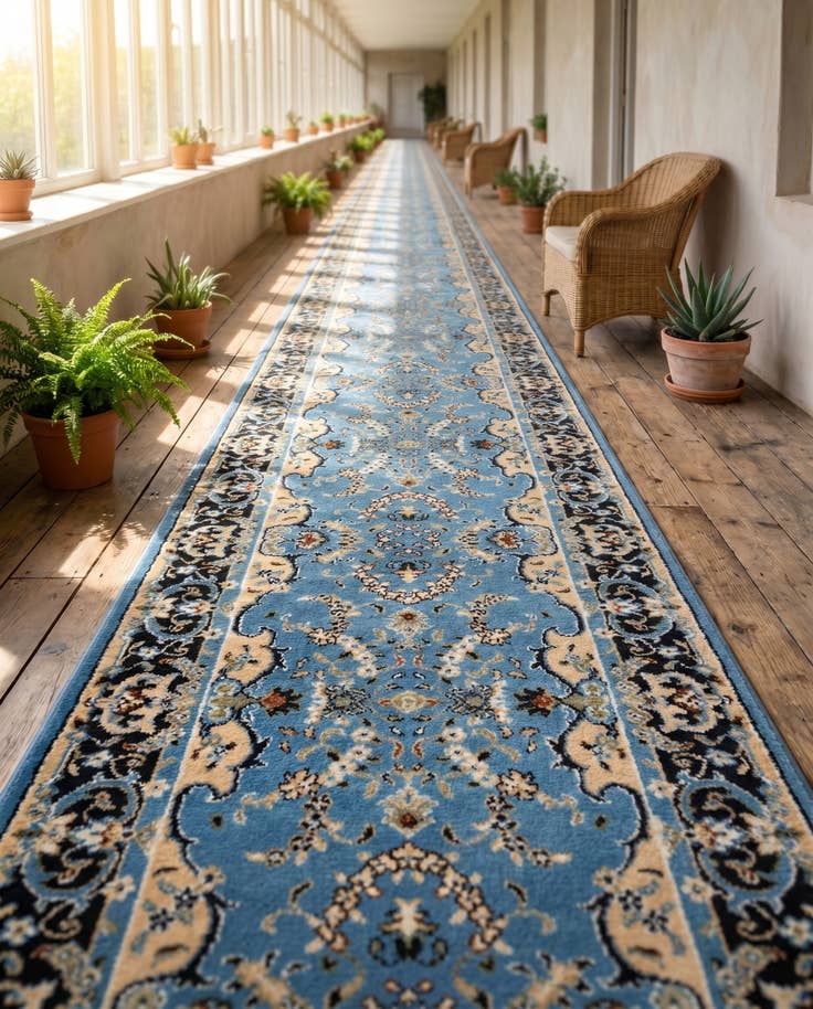 Detail image of 2' 8 x 82' 6 Tabriz Design Runner Rug