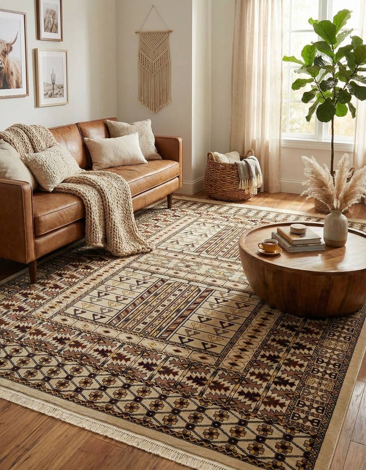 Detail image of 9' x 12' Bokhara Rug