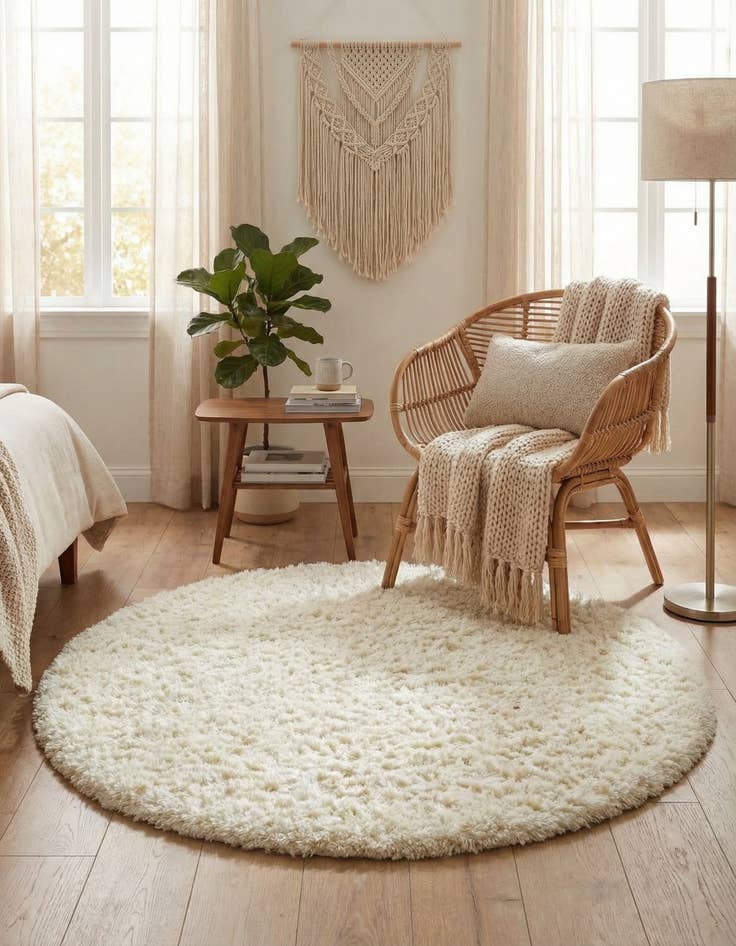 Detail image of  4' x 4' Infinity Shag Round Rug