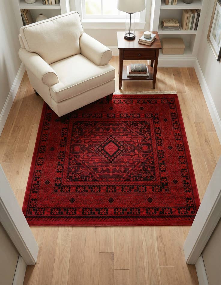 Detail image of 5' 3 x 5' 3 Bokhara Square Rug