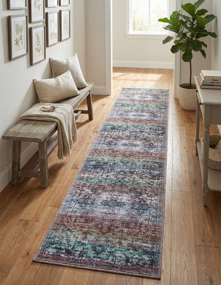 Detail image of 2' x 13' Washable Francesca Runner Rug