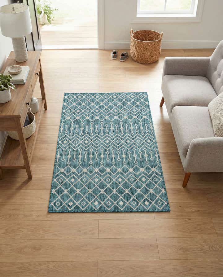 3' x 5' 3 Easy-Clean Lattice Indoor / Outdoor Rug
