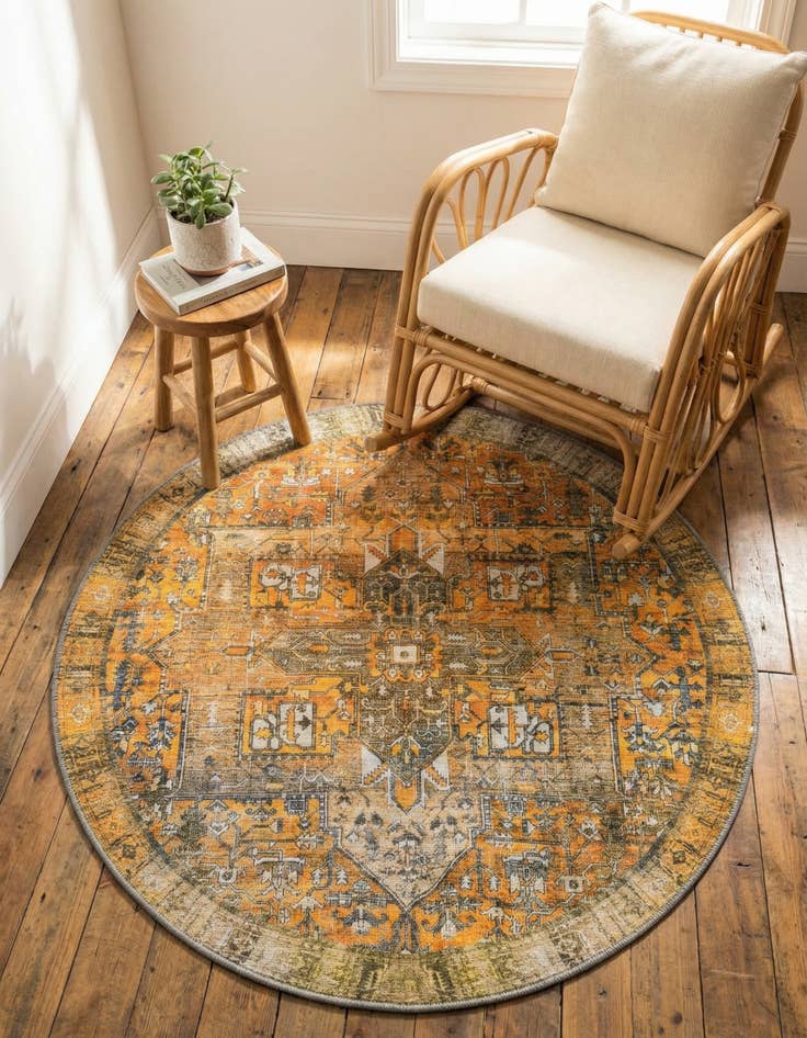 Detail image of 3' 6 x 3' 6 Timeless Round Rug