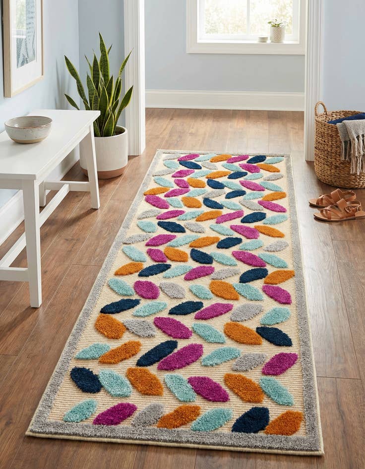 Detail image of 2' x 6' Easy-Clean Aruba Indoor / Outdoor Runner Rug