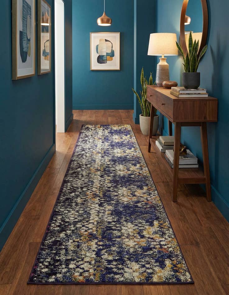 Detail image of 2' 7 x 10' Washable Carnevale Runner Rug