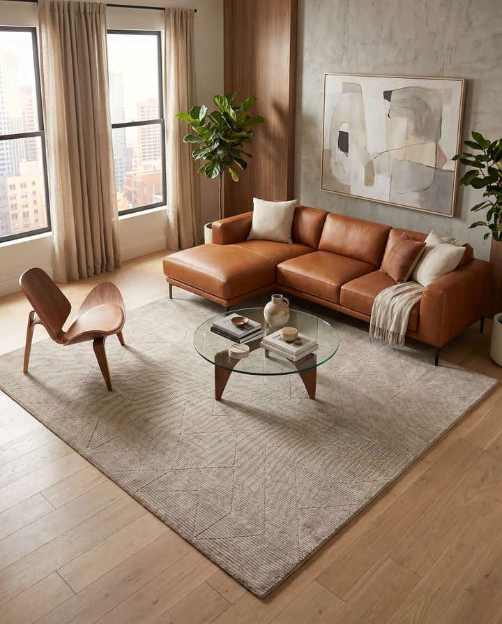 7' 10 x 7' 10 WoolCraft Geometric Square Rug