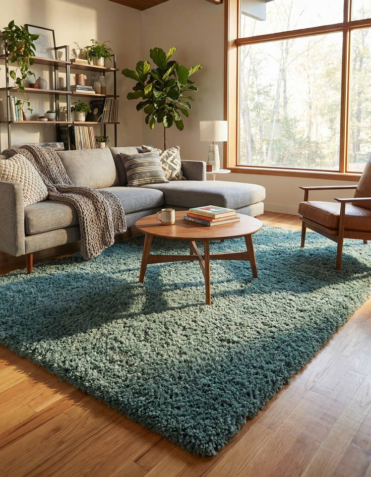 Detail image of 5' x 8' Infinity Shag Rug