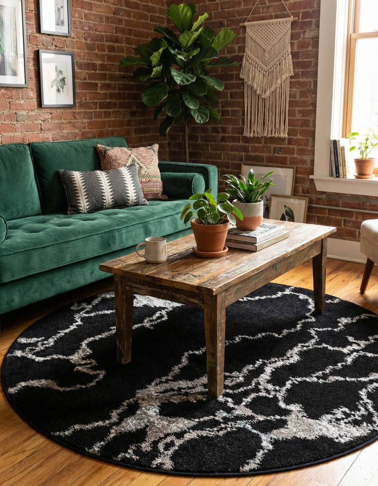 Detail image of 5' 3 x 5' 3 Madeline Round Rug