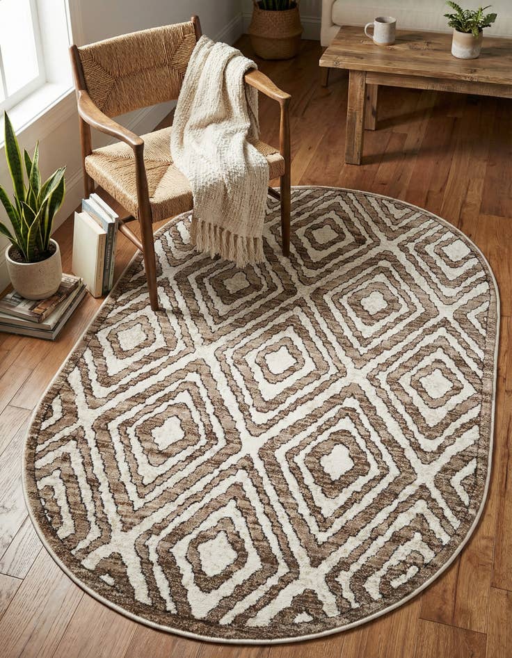 Detail image of 3' 3 x 5' 3 Hermitage Oval Rug