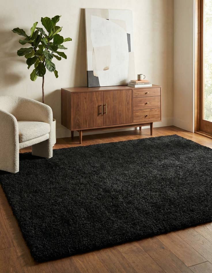 Detail image of 7' 10 x 10' Solid Shag Rug