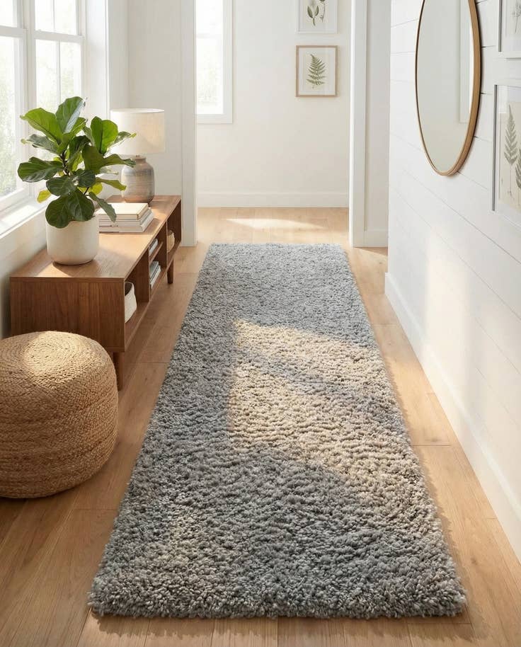 Detail image of 2' x 8' Zermatt Shag Runner Rug