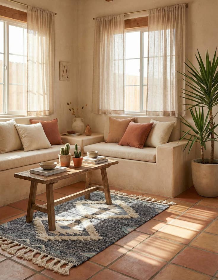 Detail image of 3' 3 x 5' 1 Hand Woven Arizona Wool Rug