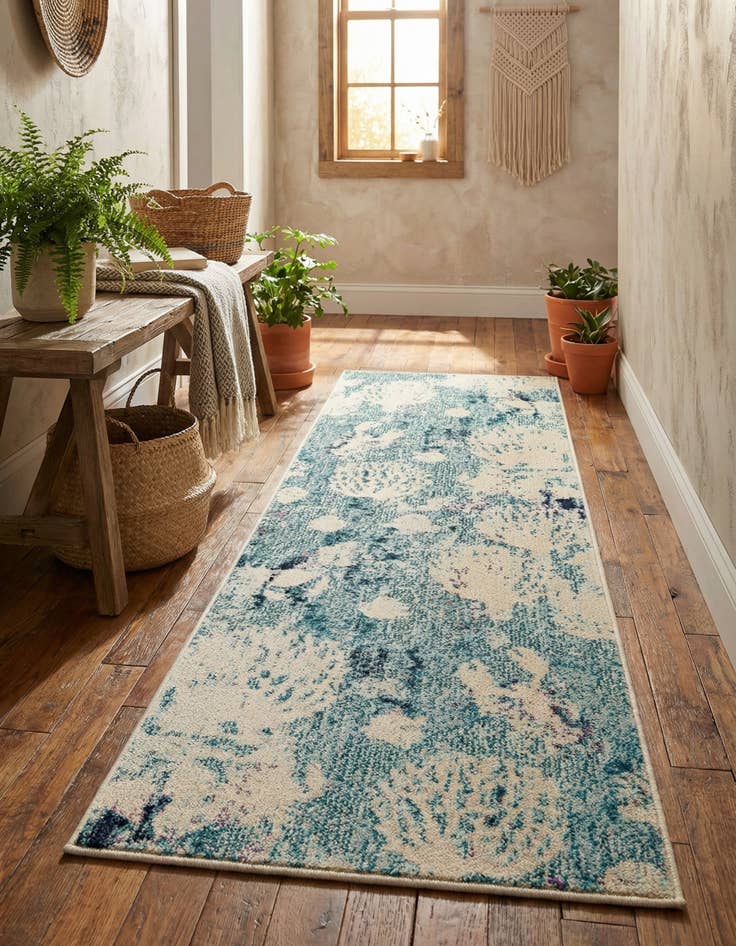 Detail image of 2' x 6' 1 Washable Amalfi Runner Rug