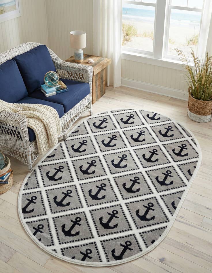 Detail image of 5' 3 x 8' Sydney Oval Rug