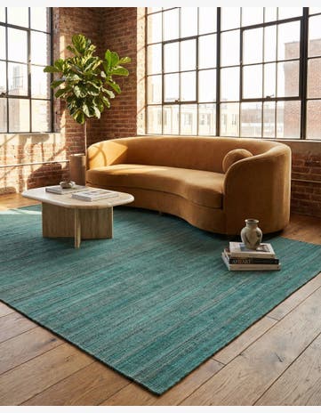 6' 9 x 9' 6 Hand Woven Kilim Modern Wool Rug