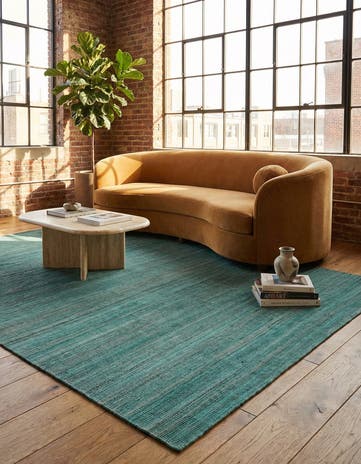6' 9 x 9' 6 Hand Woven Kilim Modern Wool Rug