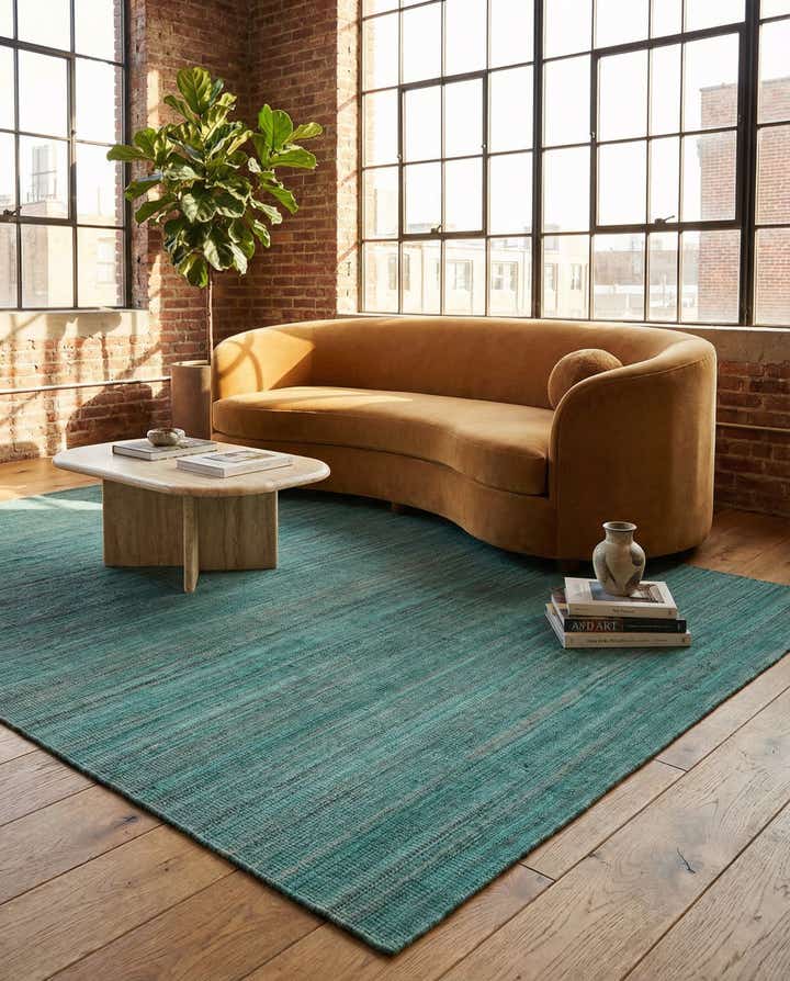 6' 9 x 9' 6 Hand Woven Kilim Modern Wool Rug