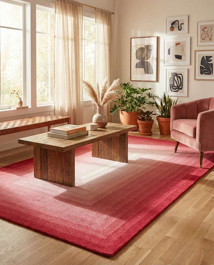 5' 1 x 8' Ombre Wool Rug